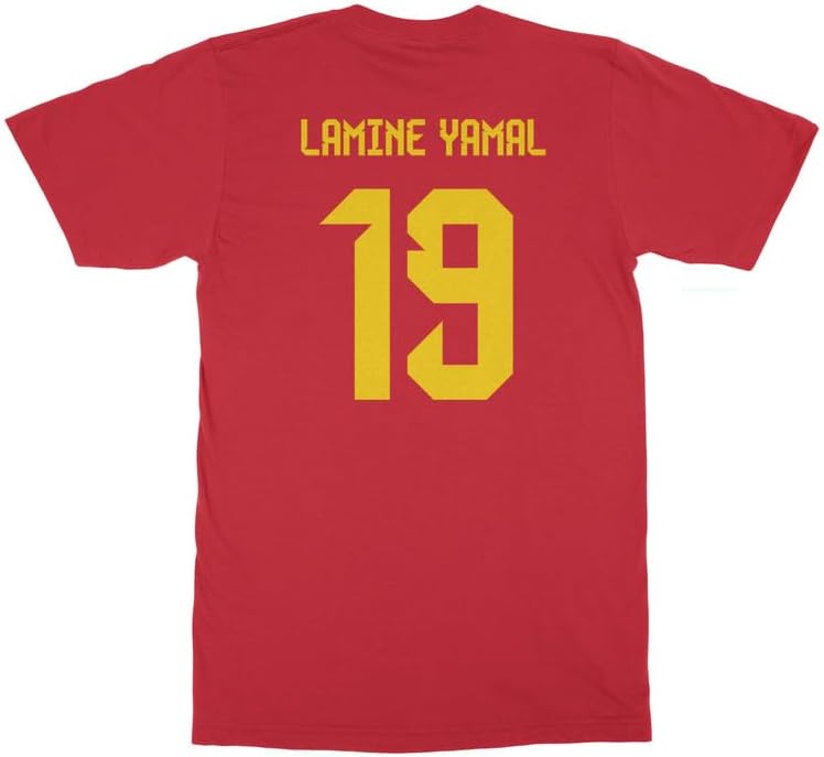 Spain Soccer Cup Fan - Lamine Yamal 19 Jersey Style Unisex T-Shirt