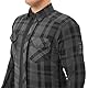 SHIMA RENEGADE MEN Motorrad Hemd - Verschleißfest Baumwolle Karierte Motorradjacke Herren mit CE Protektoren, FiberQL Aramid und Kühlungsschicht Reißverschluss (RENEGADE 2, Schwarz, XL)
