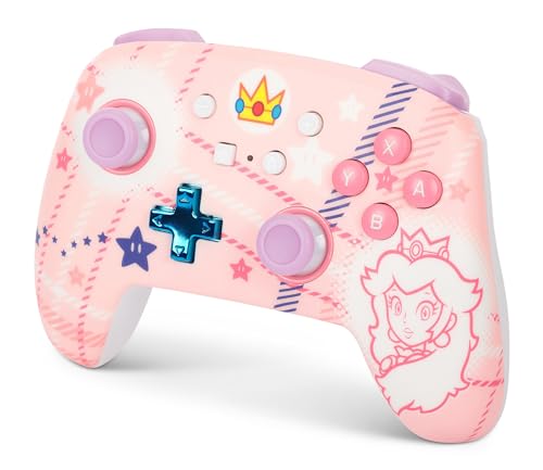 Manette sans fil améliorée PowerA pour Nintendo Switch modèle OLED et Switch Lite accessoire de jeu manette de jeu manette gaming manette Bluetooth sous licence officielle Mario: Princess - vue 10