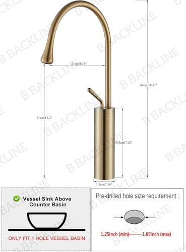 Image of B Backline Basin Mixer Tap Hot Cold | Wash Basin Mixer Faucet | Pillar tap for wash Basin | Taps for Bathroom & Livingroom (Rosegold)