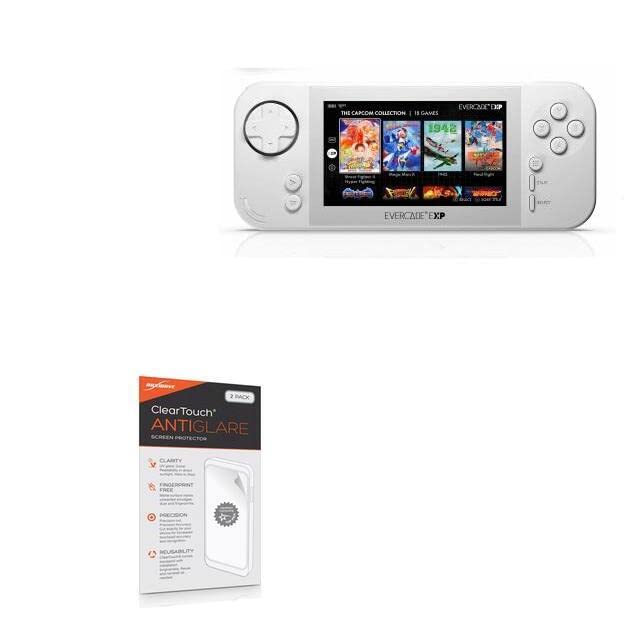 BoxWave Screen Protector Compatible with Evercade EXP - ClearTouch Anti-Glare (2-Pack), Anti-Fingerprint Matte Film Skin