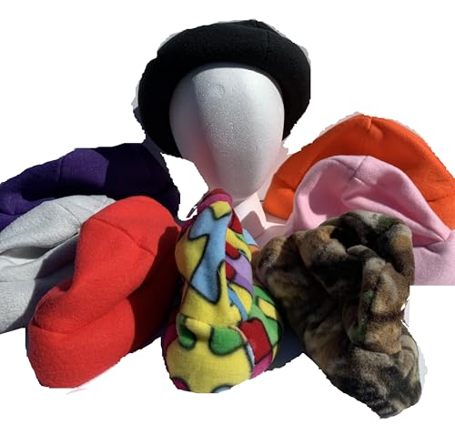 Aunt Sandy's Sewing Child Weighted hat for Compression, Heavy Therapy hat, Washable Fleece Pink