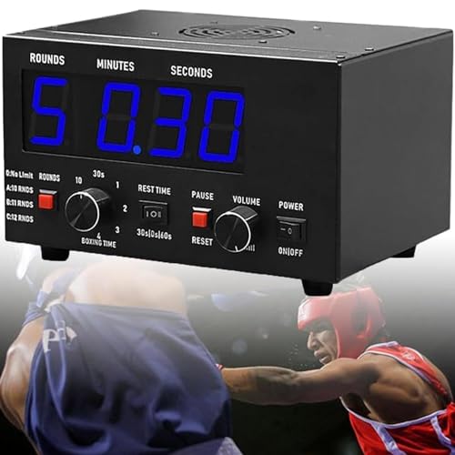 Cronómetro digital portátil para gimnasio y boxeo miniatura 1