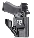 WARRIORLAND IWB Kydex Holster with 1.75 Steel Clip, Claw & Optic Cut, Compatible with Glock 43 / 43X / 43X MOS, Inside The Waistband Concealed Carry, Adj. Cant & Retention, Right