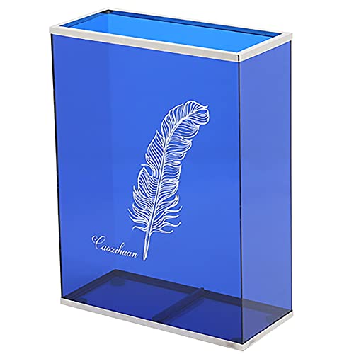 Porte-parapluie bleu rectangulaire au design moderne multifonctionnel - 2