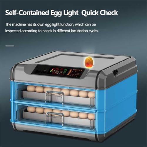 Incubatrice digitale per pollame, tornitura automatica con controllo dell'umidità, ideale per cova uova di pollo, quaglia, anatra e uccelli