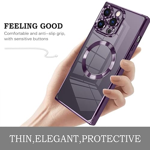 KANGHAR Case Designed for iPhone 14 Pro Max Magnetic Clear Case Darkpurple by KANGHAR - Used condition - Image 4