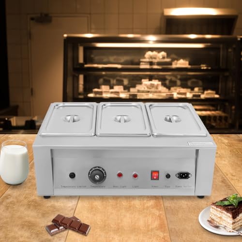 Olla para derretir chocolate con 3 tanques y control térmico miniatura 5