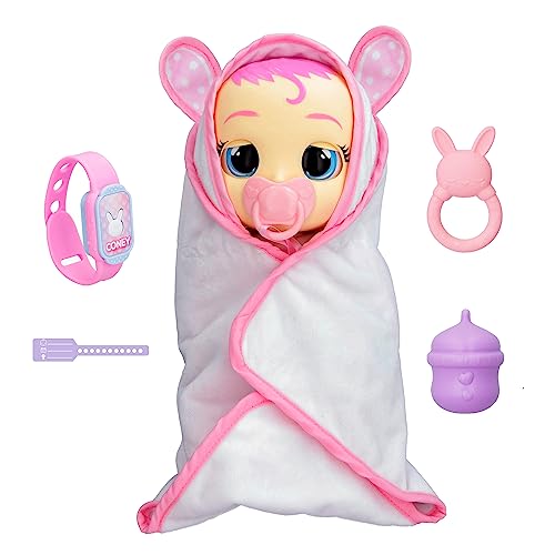 Cry Babies Magic Tears Newborn Coney - Interactive Baby Doll With 20+ Baby Sounds, Girls & Kids Age 18M And Up
