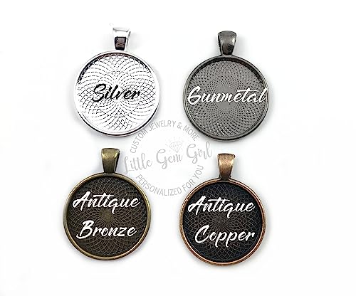 Double Sided Custom Photo I Love You a Bushel and a Peck Pendant Necklace or Key Chain Charm, Handmade Picture Jewelry, Unisex Adult4