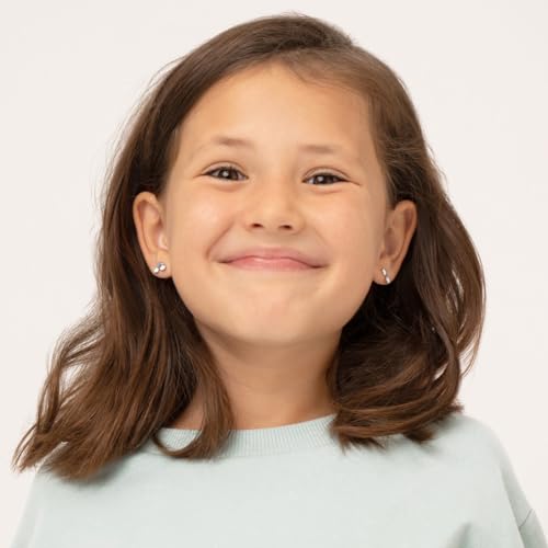 Sterling Silver Whimsical Rainbow Enamel Push Back Earrings For Little Girls & Preteens - Vibrant Rainbow Earrings2