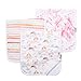 Baby Burp Cloth Large 21'x10' Size Premium Absorbent Triple Layer 3-Pack Gift Set â€œEnchantedâ€ by Copper Pearl