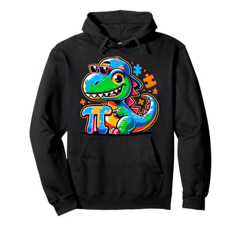 Kids Funny Pi Day Dinosaure Science Maths Sweat à Capuche