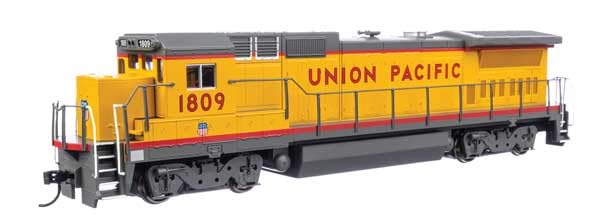 Walthers Mainline 910-9574 HO Scale GE Dash 8-40B - Standard DC - Union Pacific(R) #1809 (Yellow, Gray; Small Shield on Nose)