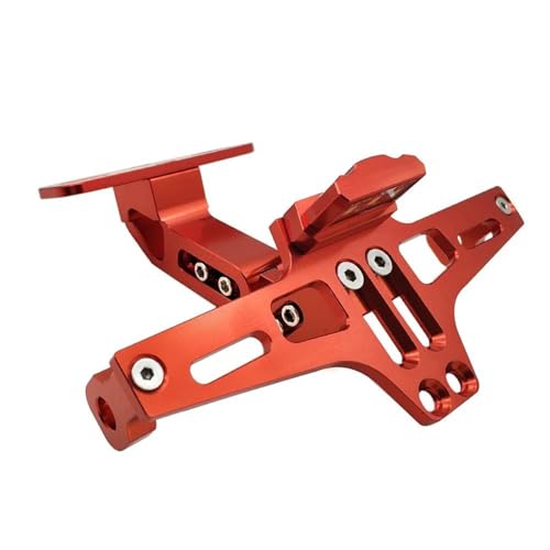 GVGFKPKZAY Für Ducati 400 620 695 696 796 821 797 Monster SS 750 800 Verstellbarer Kennzeichenhalter Motorrad kennzeichenhalterung(Orange)