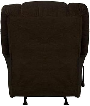 Catnapper Brock Rocker Recliner in Chocolate Brown Polyester Chenile Fabric