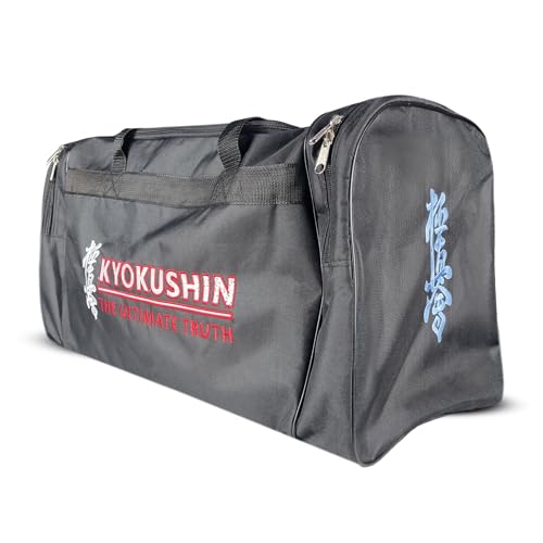 Gym Bag for Men and Women, Large Duffle Bag for Sports, Gym and Weekend Getaway, Waterproof Dufflebag with Shoe and Wet Clothes Compartments (Kyokushin)2