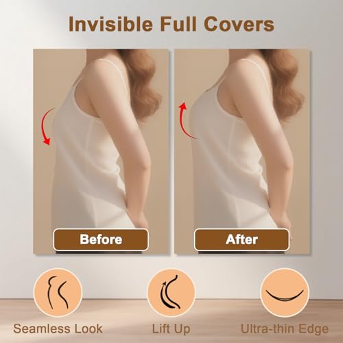 Nipple Covers for Women with lift 2 Pairs, Seamless Adhesive Silicone Lifting Nipple Cover Reusable with Storage Board4