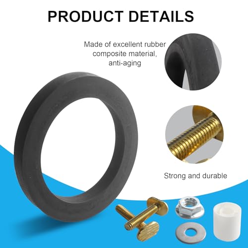 Image of RV Toilet Base Seal & Mounting Hardware Kit Replacement for Dometic 385311652 Fit for Dometic 300 /310 /320 RV Toilets. RV Toilet Seal Repair Kit