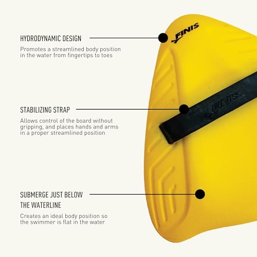 Image of Finis Alignment Swimming Kickboard (Yellow)