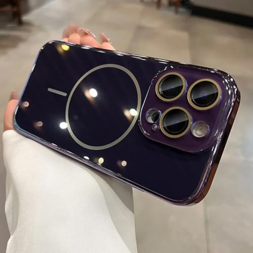 Coque Rigide iPhone 14 Violette anti Rayures Protection Objectif