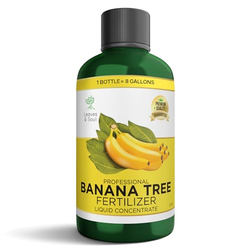 Leaves and Soul Banana Tree Fertilizer 8 oz, Professional Liquid Banana Tree Fertilizer 6-4-6...