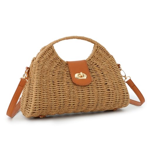 Oweisong Wicker Tote Handbag