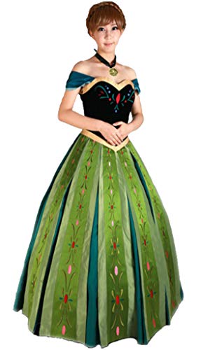 【YMOS】 アナ雪 コスプレ コスチューム アナと雪の女王 ドレス ディズニー 仮装 パニエ,ネックレス付 (M,1) 【YMOS】 アナ雪 コスプレ コスチューム アナと雪の女王 ドレス ディズニー 仮装 パニエ,ネックレス付 (M,1)