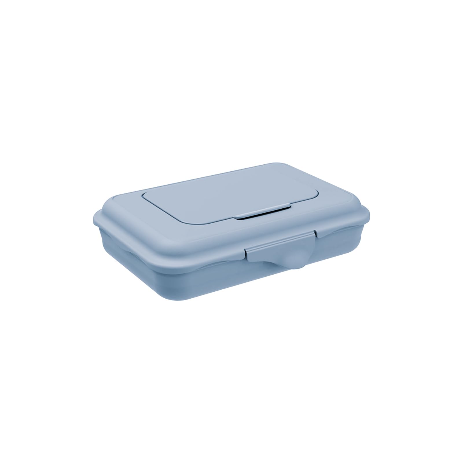 Rotho Babydesign Wet Wipes Box Blue 0.45 L - Storage Box for Wet Wipes, Baby Wipes, Cleaning Wipes - Refillable, Airtight Wet Wipe Dispenser - Wipes Box Baby & Household