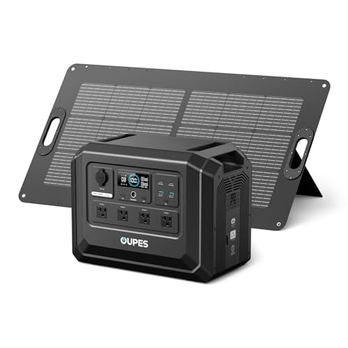OUPES 2000W Solar Generator Mega 1 Lite with 100W Solar