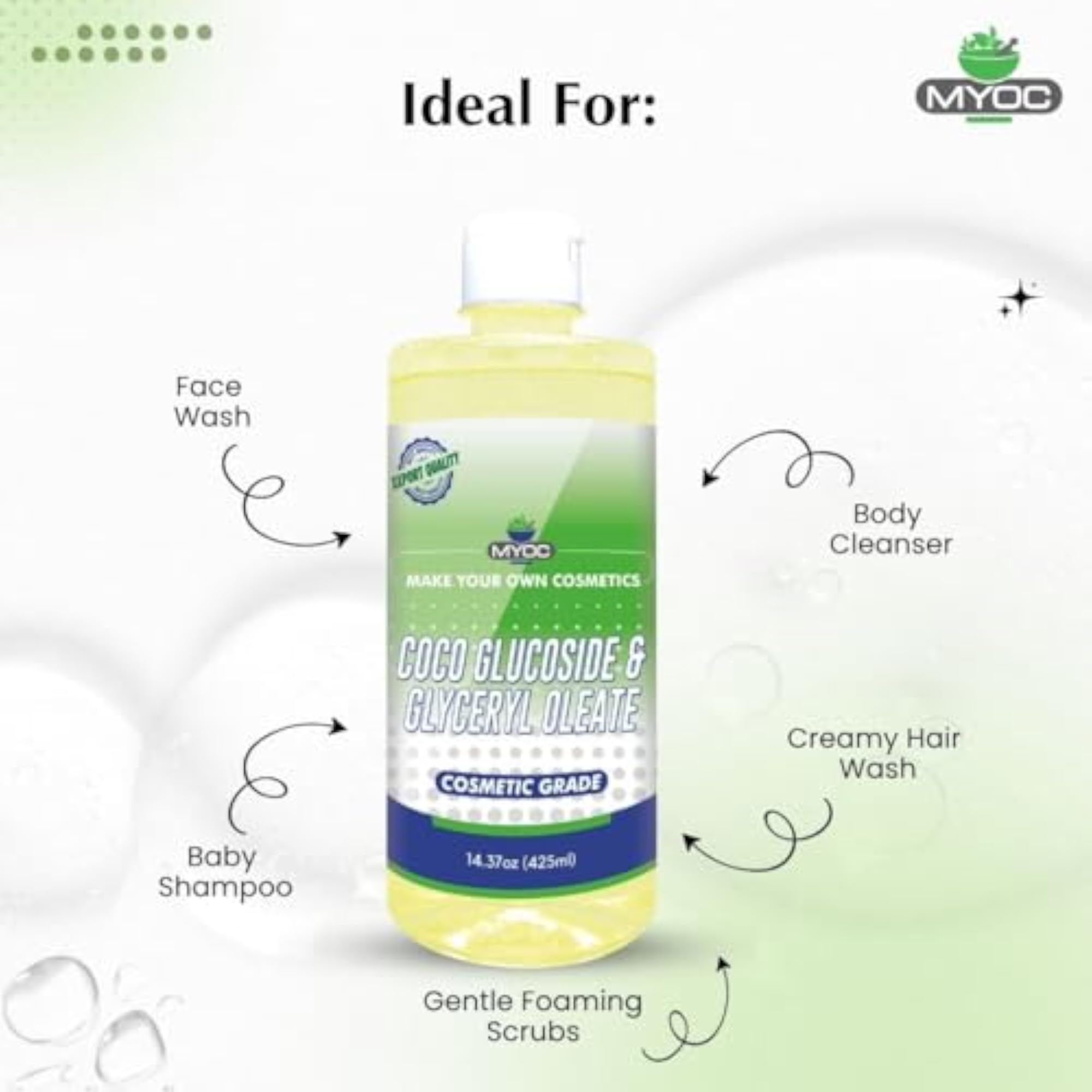 Coco Glucoside & Glyceryl Oleate, 250ml