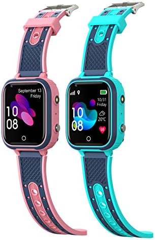 Kids Smart Watch 4G Smartwatch for Kids Smartwatch Video Call Smart Watch with GPS Tracker Watch Class Mode Alarm Clock IP67 Waterproof Smart Watch for Boys & Girls, Christmas Birthday Gift
