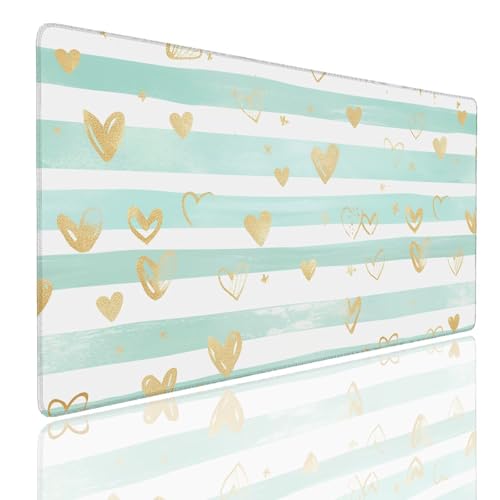 Tapis de souris gamer large étanche à bords cousus mouse pad mat