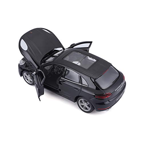 Bburago 1:24 Porsche Macan Negro Metálico miniatura 3