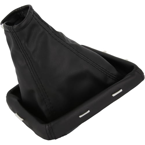 Soufflet de levier de vitesse compatible avec Opel Vectra C, 2002-2008, Plug & Play, avec cadre, noir