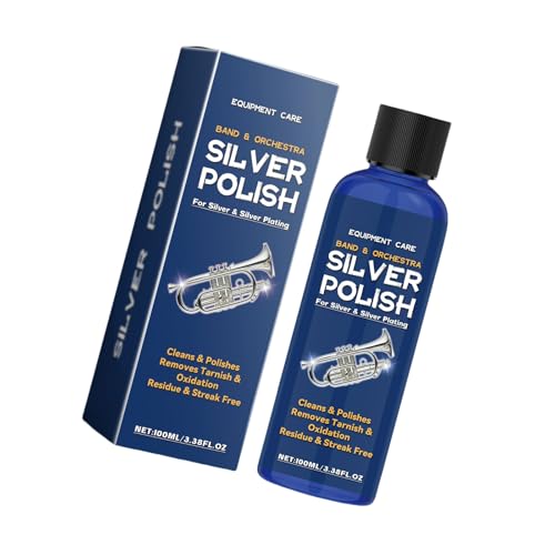 QUEENYARD Esmalte de plata de 100 ml para uso nocturno para restaurar el brillo y eliminar el deslustre de los artículos del hogar