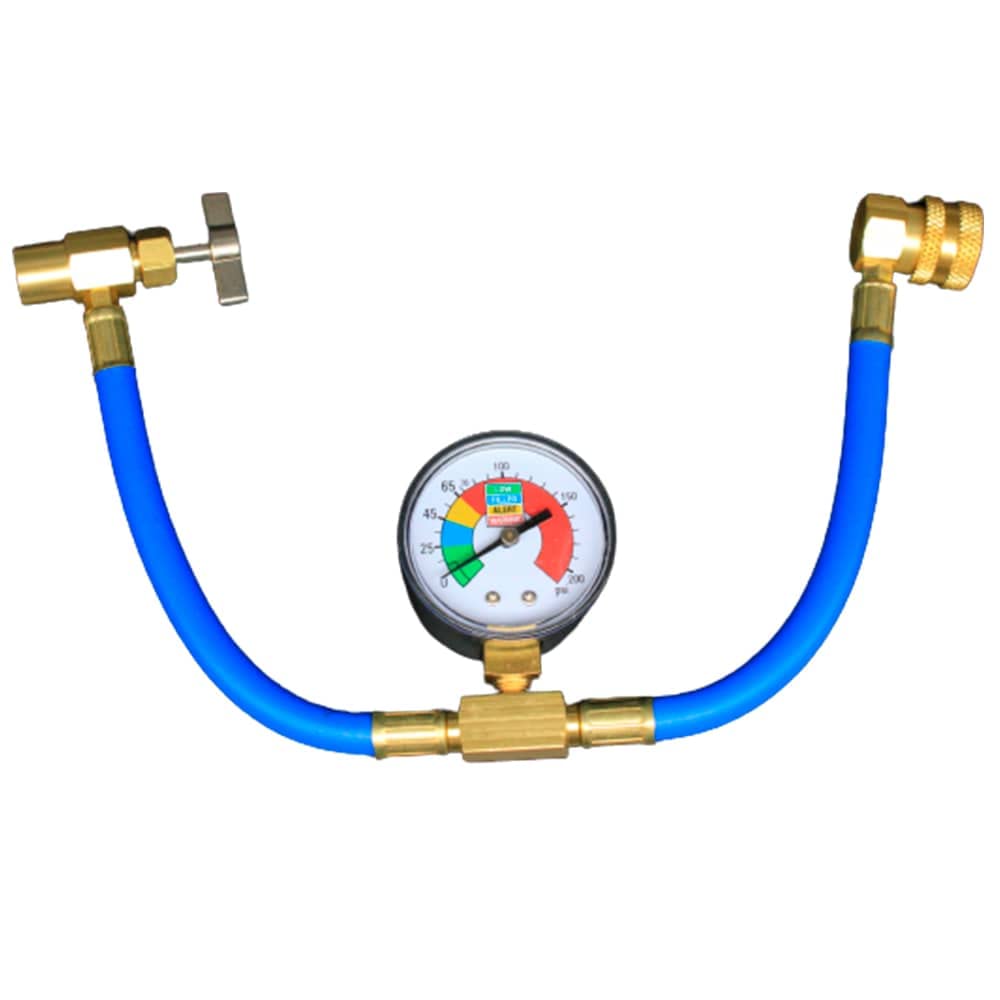 PACK 2 bottiglie Gasica D2 Sostituzione gas refrigerante R12 e R134A e tubo con manometro per ricarica aria condizionata