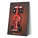 NAOCARD Display Wallboard for Technic Ferrari SF-24 Car, Wall Mount for Lego 42207 Car Kit (Model Not Included), Space-Saving Easy Assembly