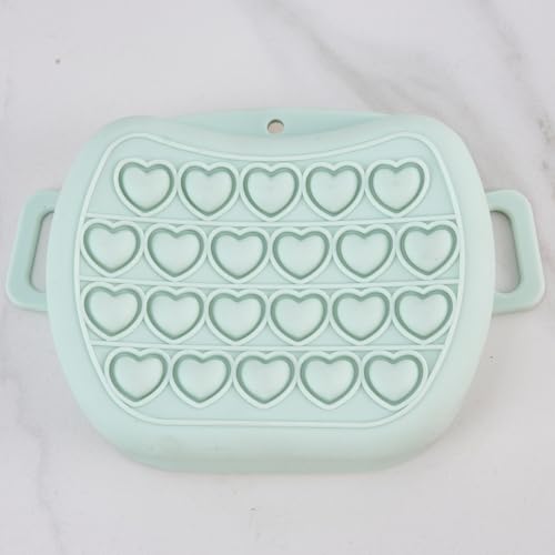 Mochila para transporte de animais de estimação em forma de coração, verde menta, design portátil de viagem