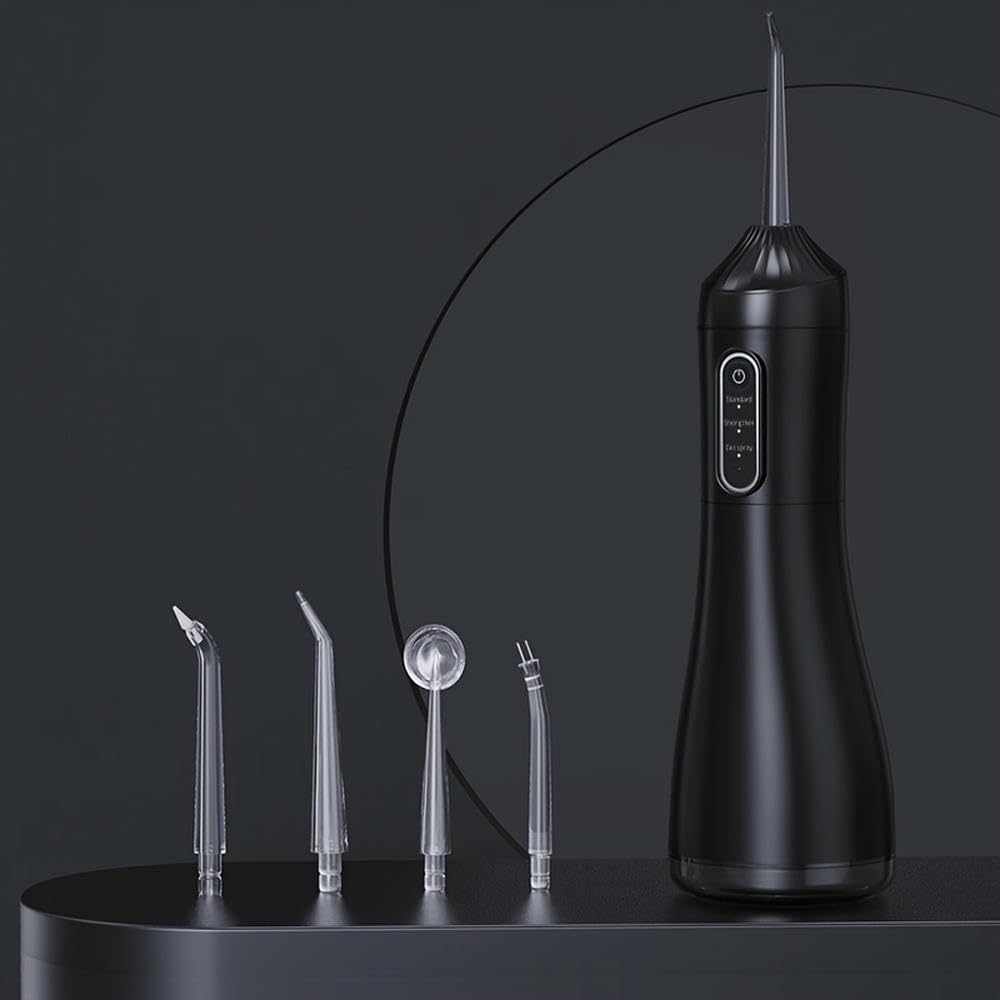 Irrigador bucal Hilo Dental y línea de Agua Fina de 0,5 mm, Recargable por USB, sin Perfume, Ideal para la Limpieza de Dientes.