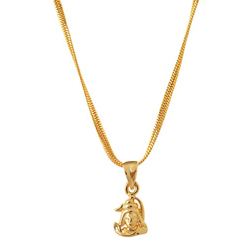 Image of Handicraft Kottage Chain Pendant Durga Mata, Shivji, Sai Baba Locket With Chain, Traditional Pendant Chain For Women, Men Fashion Jewelley For Wedding, Party & Daily Wear