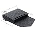 NIDOO Portable Felt Storage Bag, All-Purpose Carrying Bags, Electronics Accessories Protective Case for MacBook Power Adapter, Mouse, Cellphone, Cables, Power Bank, Portable External Hard Drive, Black
