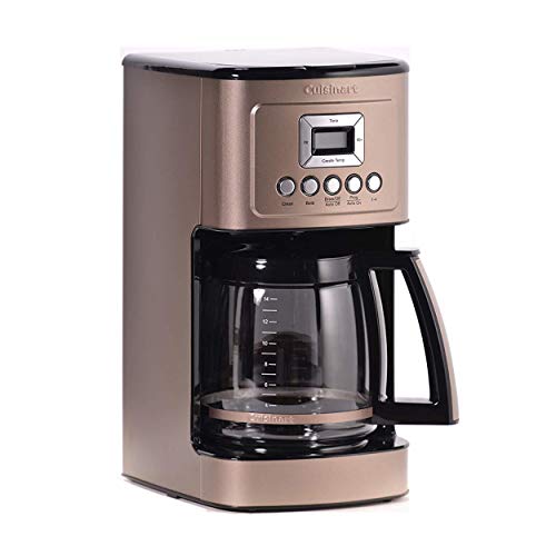 Image of Cuisinart Coffee Maker, 14-Cup Glass Carafe, Fully Automatic for Brew Strength Control & 1-4 Cup Setting, Stainless Steel, DCC-3200UMB, Umber