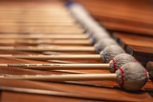 Maillets de marimba très durs en rotin et laine grise durables