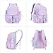 MOONBABY Mesh Backpack Heavy Duty See Through Net Bookbag Semi-Transparent Net Back Pack for Beach, Swimming, Sports, Work, Travel (Purple Leopard)