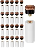 Kenkio 40 Pieces 12mm Cue Tips Pool Billiard Cues Tips Replacement with Pool Cue Stick Ferrules for