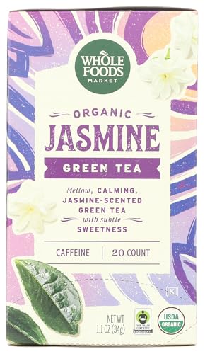 Image of Whole Foods Market, Tea Green Jasmine Organic, 20 Count