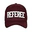 Burgundy Hat White Letters