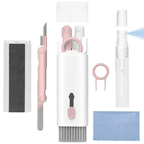Laptop Screen Keyboard Earbud Cleaner Kit，Electronics Cleaning Tool For Macbook Ipad Iphone Pro Cell Phone,Airpod Cleaner Kit,Computer Cleaning Tool Kit(Pink) #TOP11