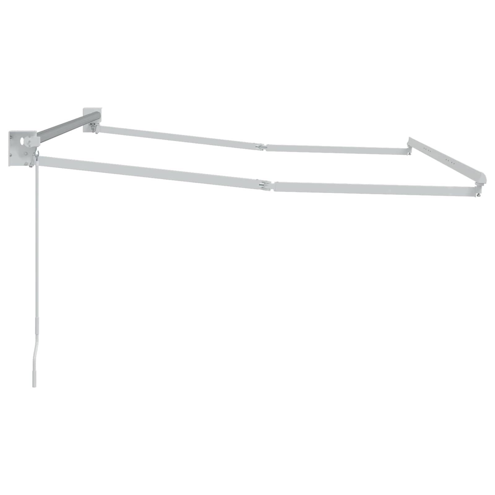 Aluminiowa rama, wysuwana, ręczna rama, 3 x 2 m, na taras i ogród, odporna na korozję, nowoczesny design, łatwy montaż